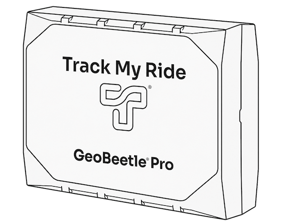 Line-art view of the GeoBeetle Pro TMR-S8 tracker.
